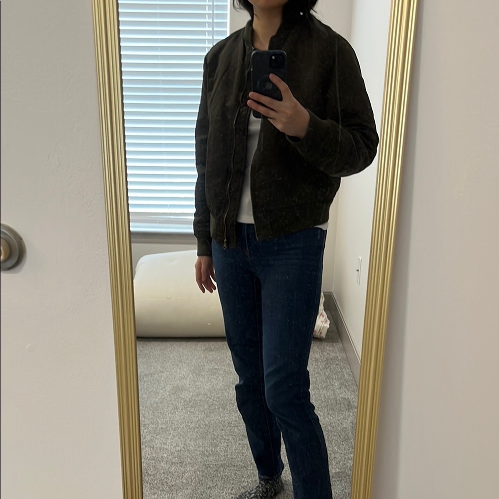 Uniqlo Military Dark Green Bomber Jacket
